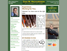 Tablet Screenshot of dwrichardson-law.com